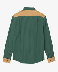 100 Cotton-Mystic Flower Men's Long Sleeve Shirt