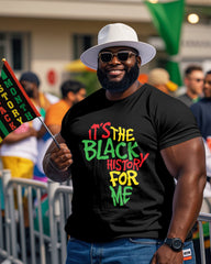 Men's Plus Size It's The Black History for Me Short Sleeve T-Shirt
