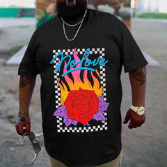 Plus Size Black No Love T-Shirt