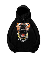 3D Animal Print Oversized Cotton Hoodie