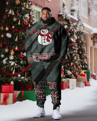 Men's Plus Size Merry Christmas Twill Hoodie Set of Two