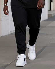 Big Boy Street Fashion Mike Jackson Print Short Sleeve Trousers Suit