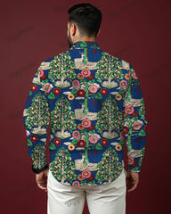 Nature Long Sleeve Shirt Men's Plus Size