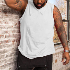 Men's Plus Size Solid Color Tank Top
