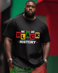 Plus Size Boys June Creative Graffiti Style T-Shirt Shorts Suit