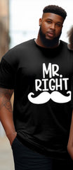 Couple's Big & Tall Mr Ringhr Round Neck Short Sleeve T-Shirt