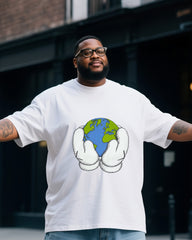 Big & Tall Men's Earth Care T-Shirt Denim Pants Suit