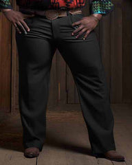 Men's Plus Size Long Sleeve Southwestern Print Shirt Pants Causal Set