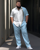Big Guys Blue Gradient Short Sleeve Walking Set