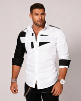 Big & Tall Men's Slim Fit Long Sleeve Shirt M-3XL