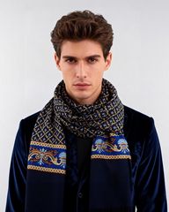 Men's Double Wash Fleece British Business Scarf