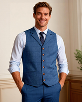 Big & Tall Men's Gentleman Business Casual Slim Fit Suit Vest XS-3XL