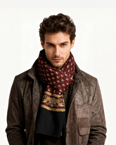 Men's Double Wash Fleece British Business Scarf