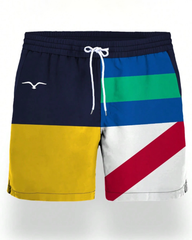 Men's Big & Tall Simple Contrast Swim Trunks