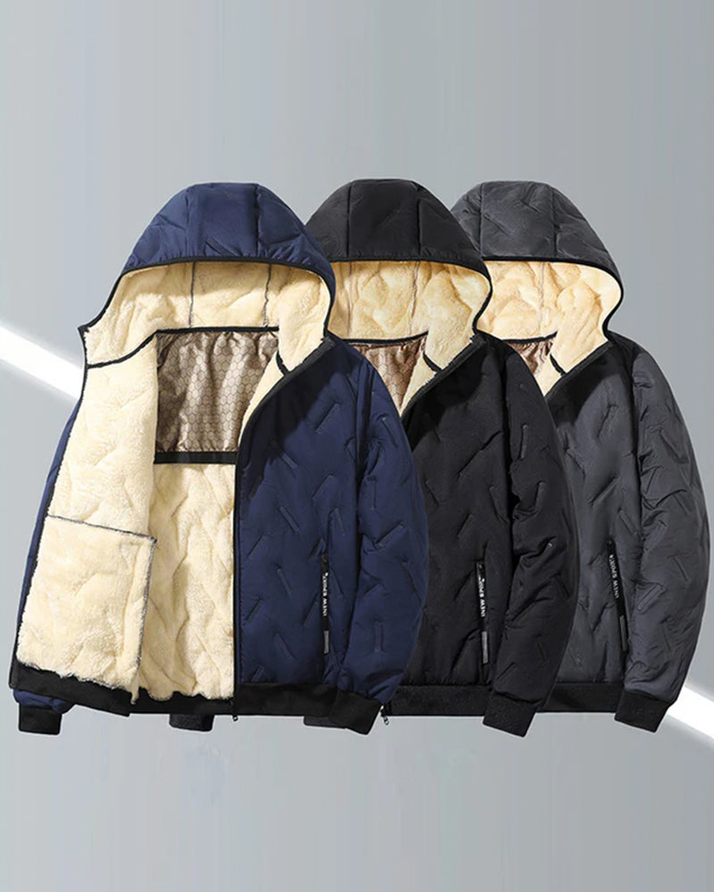 Big & Tall Men's Graphene Ultrasonic Plus Velvet Jacket M-8XL