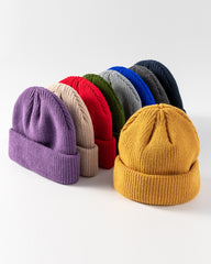 Solid Color Knitted Outdoor Cold-proof Wool Hat