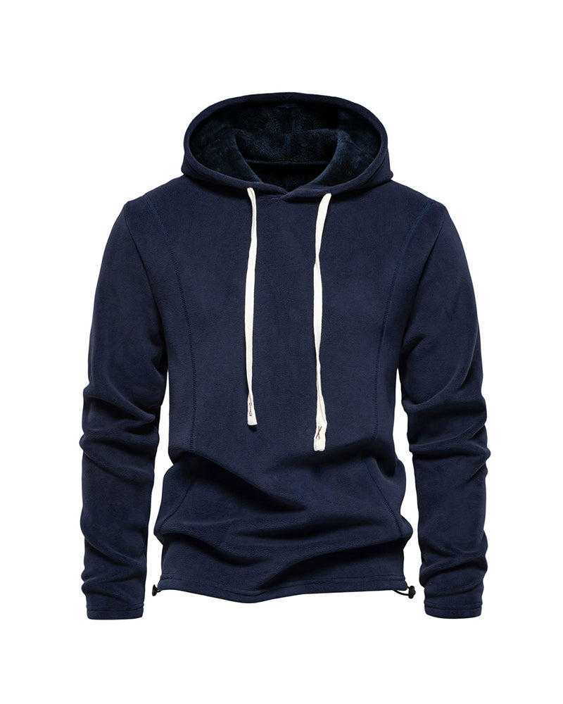 Big & Tall Men's Fleece Long Sleeve Hooded Sweater S-2XL