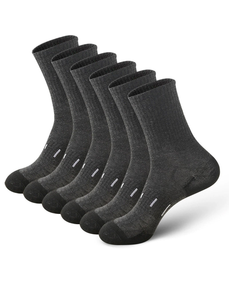 5 Pairs/10 Pairs Men/Women Solid Color Ankle Socks,  Black & White, Versatile Crew Socks For All Seasons, Fall
