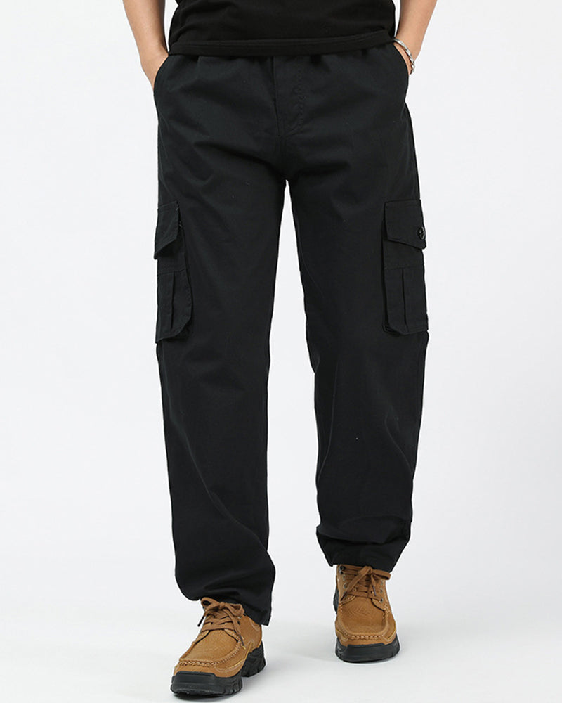 Big & Tall Men's Casual Tooling Straight Pants M-5XL