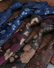 Men's High Density 8cm Leaves Petals Business Professional Tie-hand Style