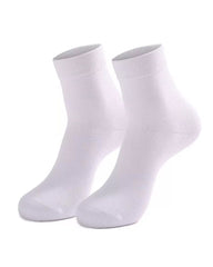 5 Pairs/10 Pairs Men/Women Solid Color Ankle Socks, Black & White, Versatile Crew Socks For All Seasons, Fall