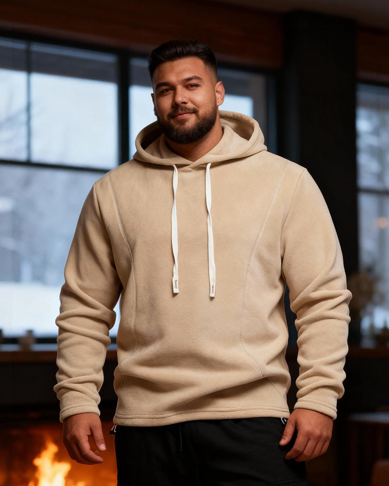 Big & Tall Men's Fleece Long Sleeve Hooded Sweater S-2XL