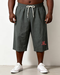 L-9XL Japanese Plus Size Solid Color Cotton Linen Casual Mid-length Pants
