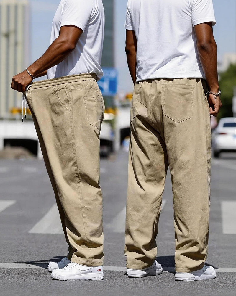 XL-8XL Plus Fat Loose Straight Pants