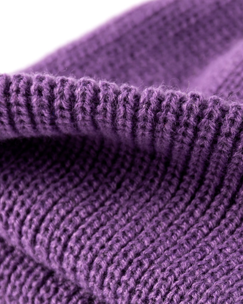 Solid Color Knitted Outdoor Cold-proof Wool Hat