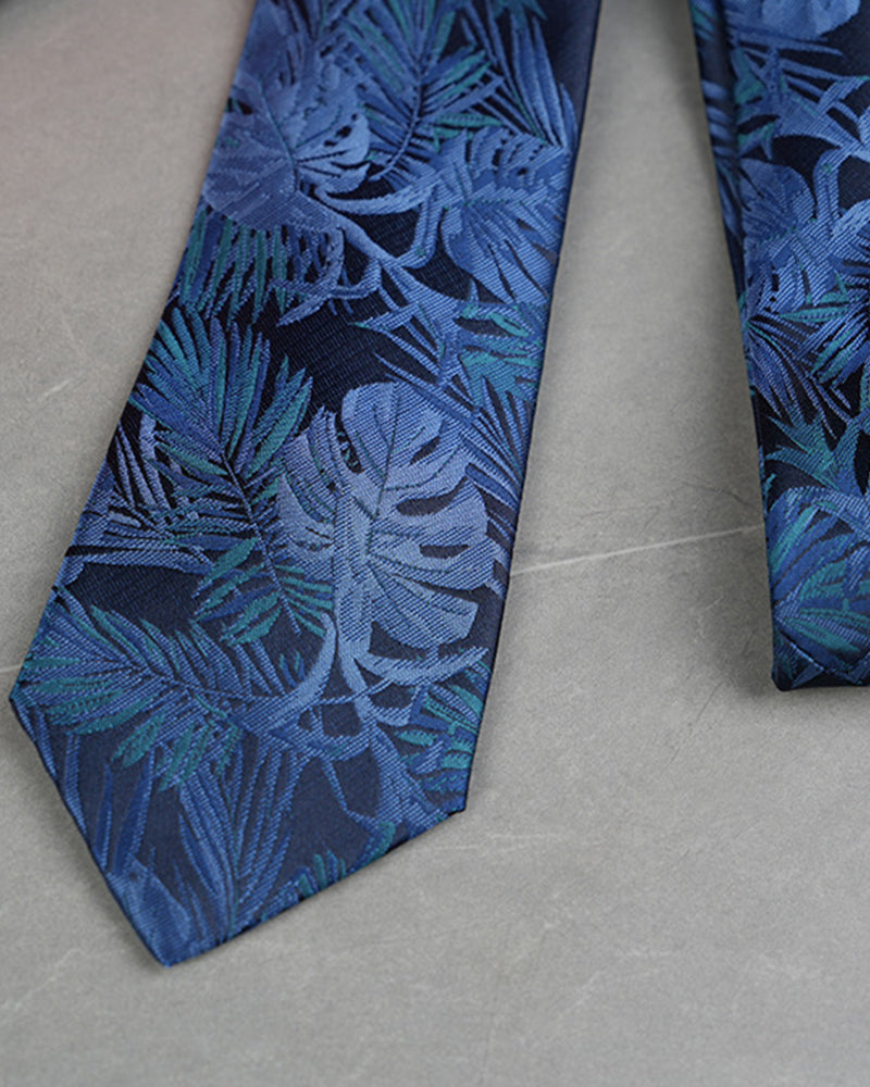 Men's High Density 8cm Leaves Petals Business Professional Tie-hand Style
