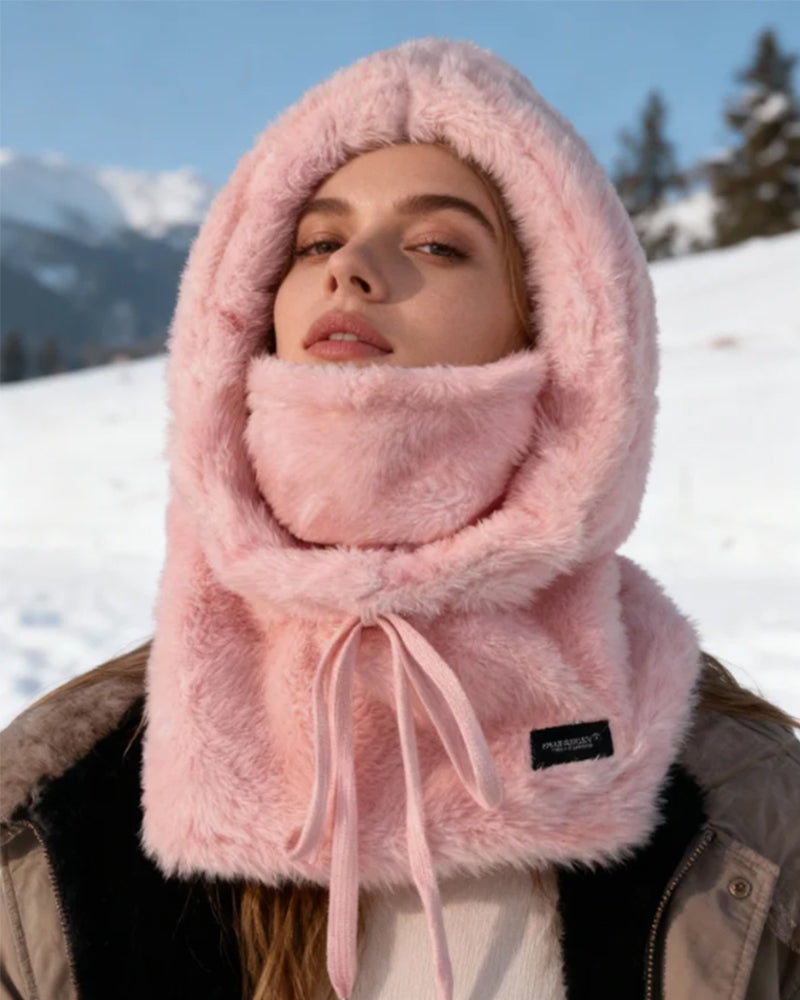 Thickened Scarf Mask Integrated Ear Protection And Windproof Cap