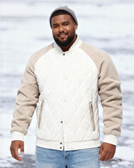 Big & Tall Men's Thickened Jacket Raglan Sleeve Quilted Jacket S-2XL