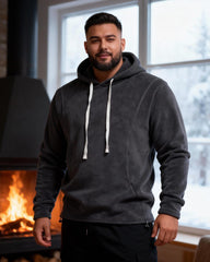 Big & Tall Men's Fleece Long Sleeve Hooded Sweater S-2XL