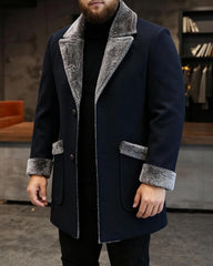 Big & Tall Men's Fur Coat Suit M-5XL