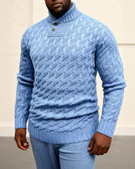 Big & Tall Men's Solid Color Knit Pullover Round Neck Slim-Fit Sweater S-3XL