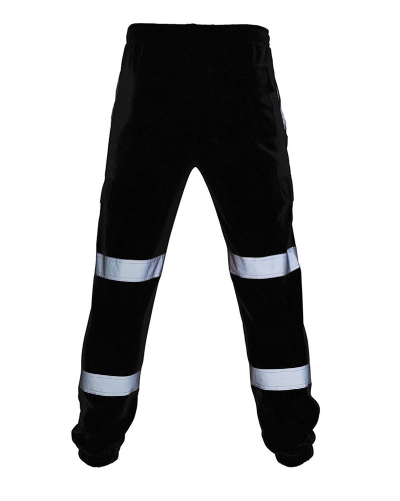 Big & Tall Men's Spliced Reflective Strip Toe Overalls S-4XL