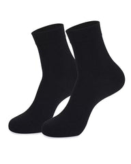 5 Pairs/10 Pairs Men/Women Solid Color Ankle Socks, Black & White, Versatile Crew Socks For All Seasons, Fall