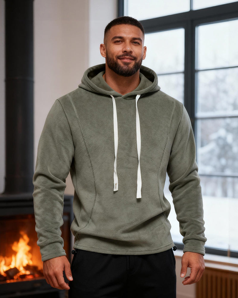 Big & Tall Men's Fleece Long Sleeve Hooded Sweater S-2XL