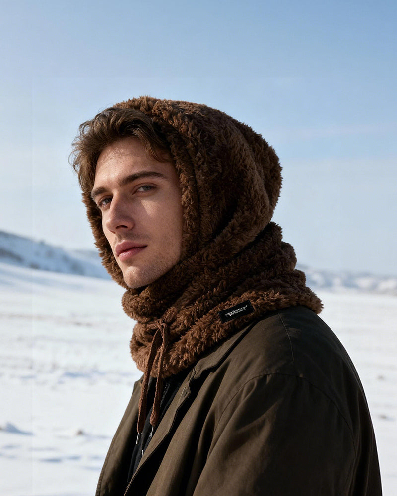 Thickened Scarf Mask Integrated Ear Protection And Windproof Cap