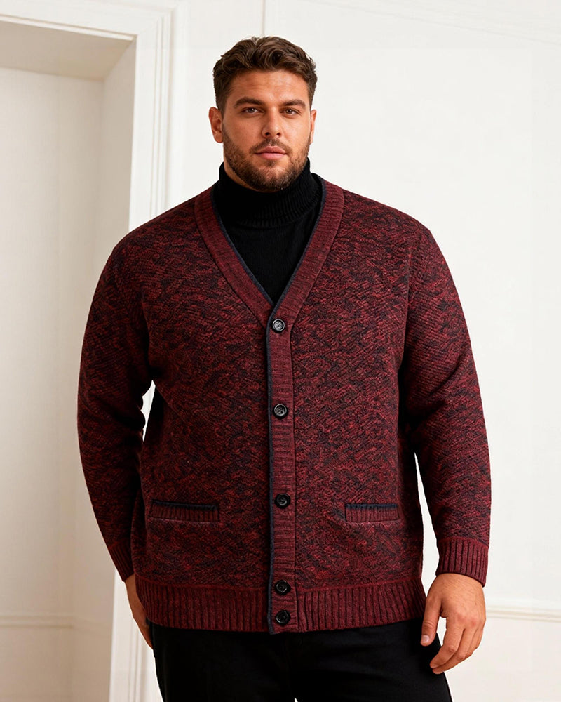 Thickened Knit Button Cardigan Sweater M-3XL