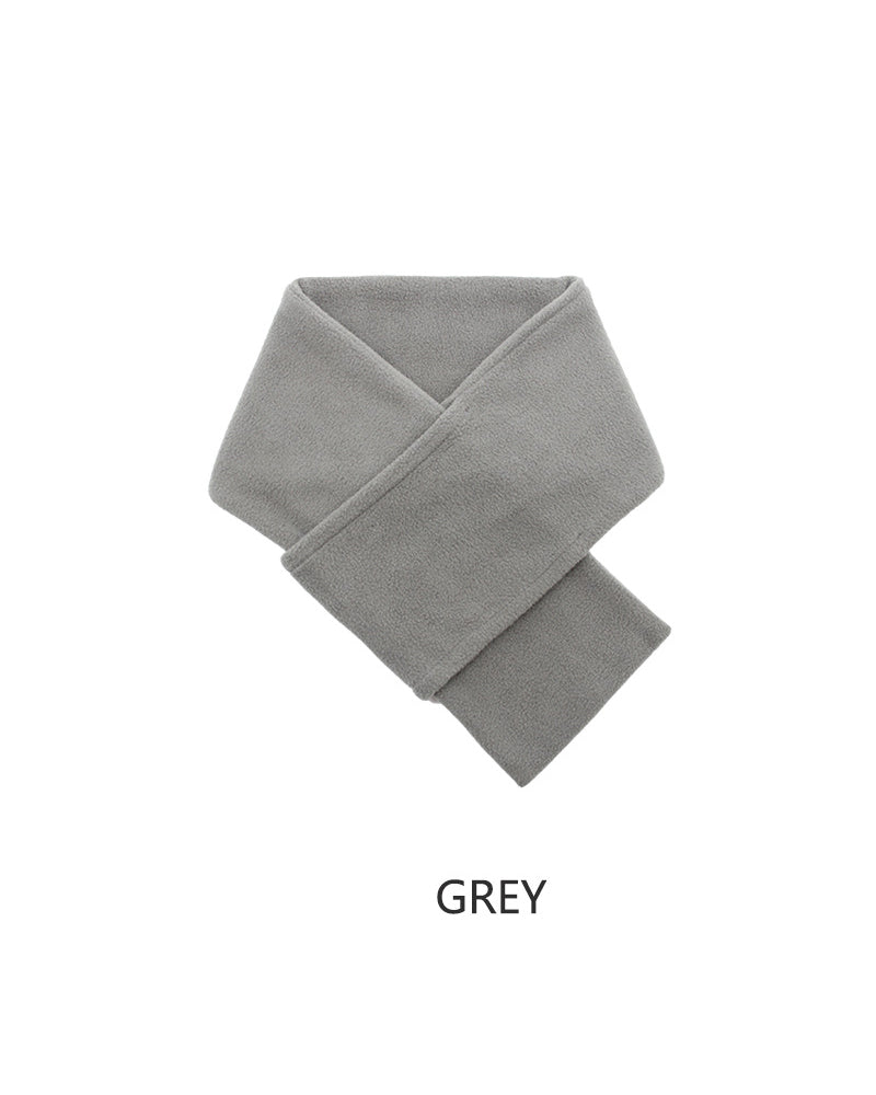 Simple Solid Color Men's Fleece Scarf