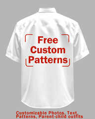 Customized Plus Size Short-sleeved Shirt (You Can Upload Pictures, Text, Logo, Etc. To Customize Your Interesting Short-sleeved Shirt)
