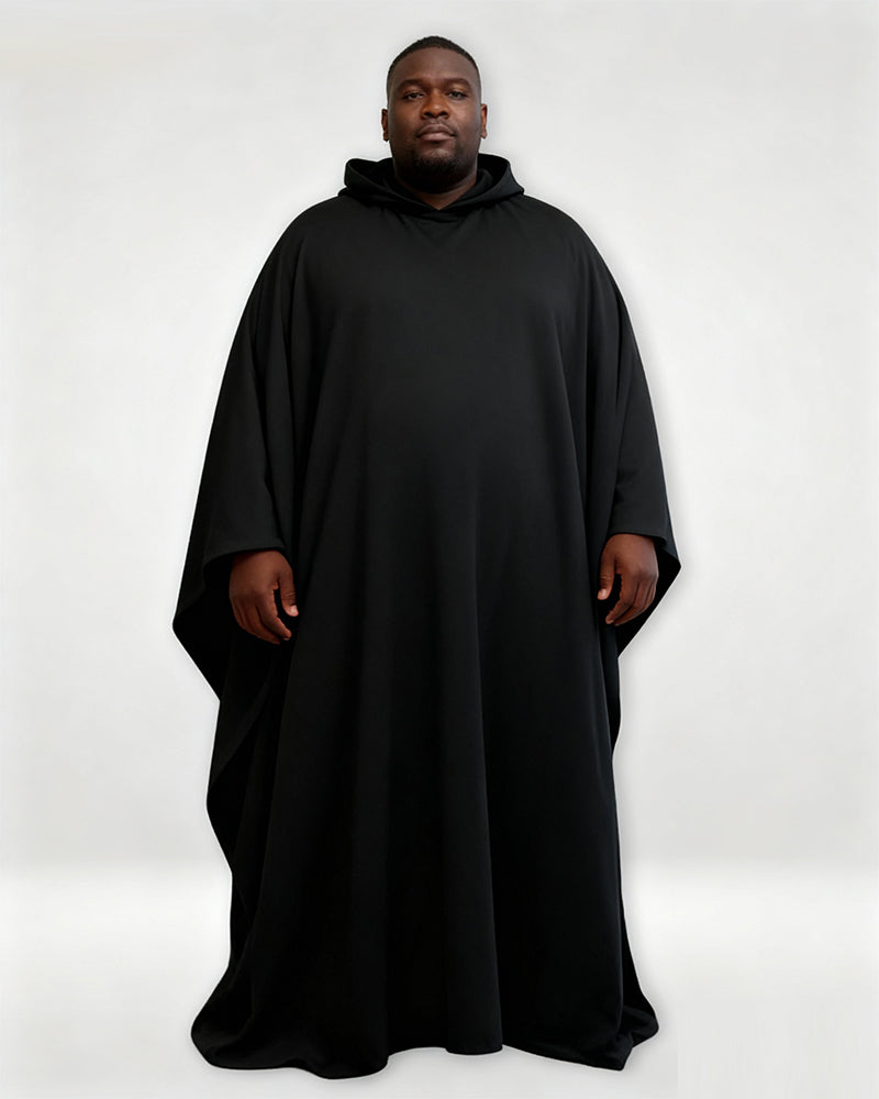 Big & Tall Men's Punk Hooded Button Loose Cloak