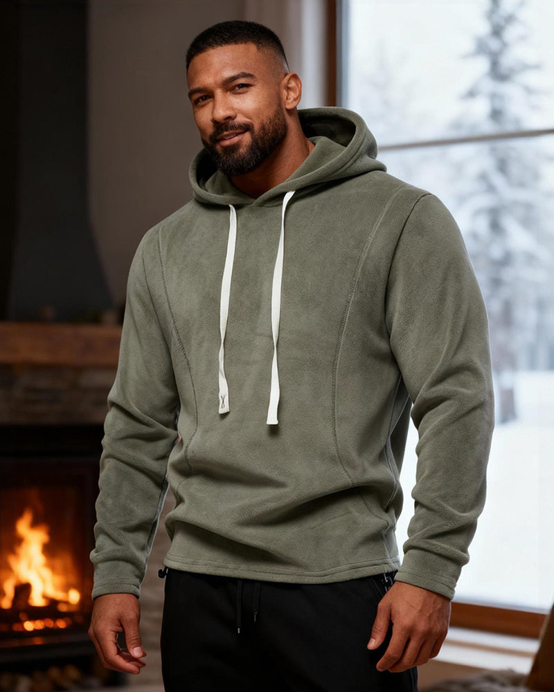 Big & Tall Men's Fleece Long Sleeve Hooded Sweater S-2XL