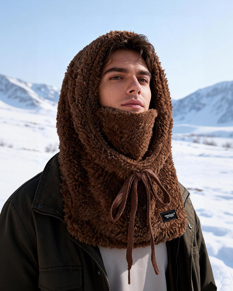 Thickened Scarf Mask Integrated Ear Protection And Windproof Cap