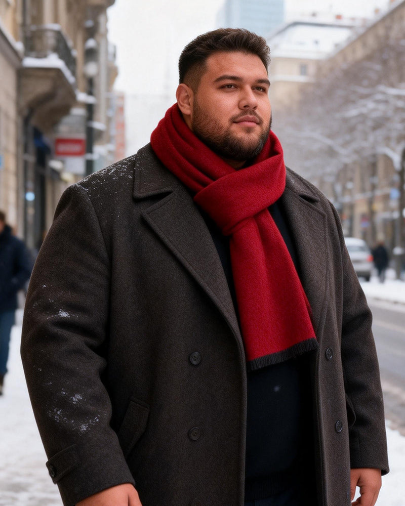 Business Fashion Plaid Scarf With Wool For Men And Women