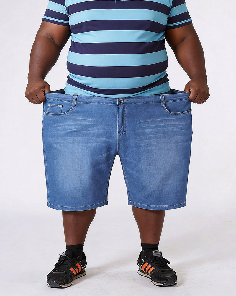 Thin Plus Size Denim Shorts