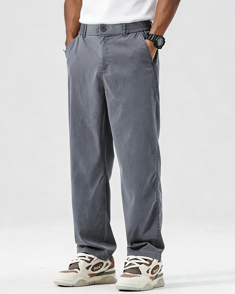 M-5XL Summer Ultra-thin Tencel Jeans Ice Silk Trousers