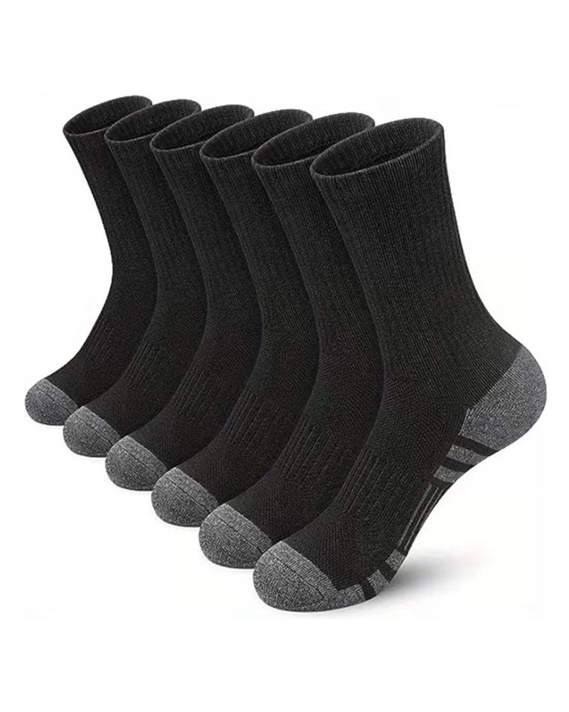 5 Pairs/10 Pairs Men/Women Solid Color Ankle Socks,  Black & White & Grey, Versatile Crew Socks For All Seasons, Fall