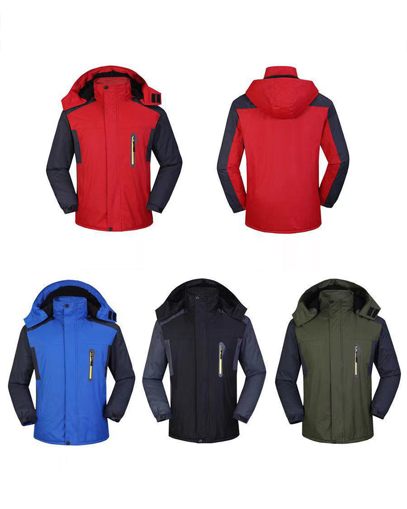 Big & Tall Men's Thickened Waterproof Warm Large Size Charge Clothes L-5XL